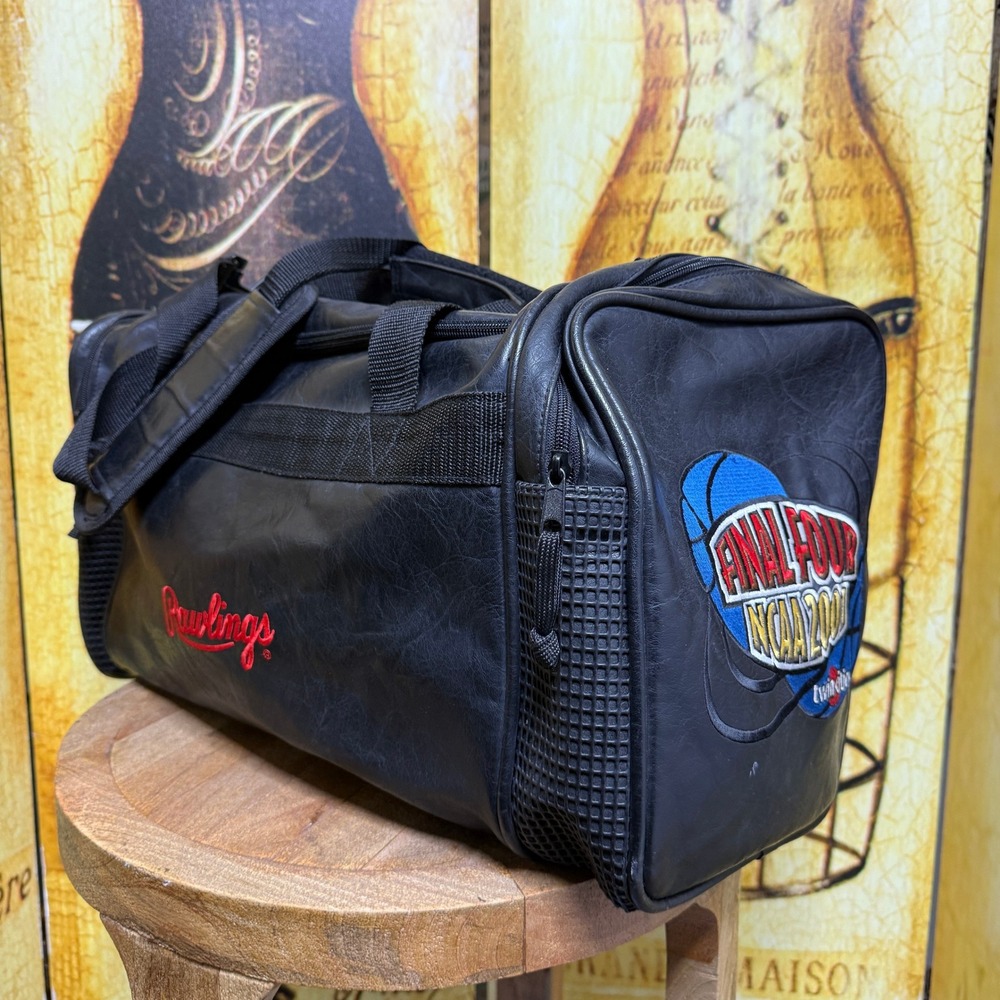 Rawlings Duffle Bag Black Vintage 2001 NCAA Basketball Final Four Twin Cities